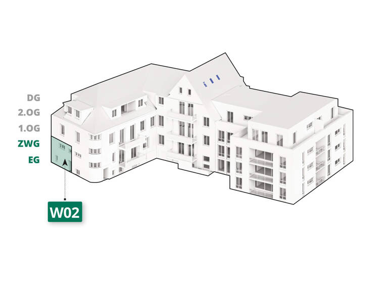 Wohnung zum Kauf - Neubau provisionsfrei 512.323 € 3 Zimmer 125,1 m²<br/>Wohnfläche EG<br/>Geschoss ab sofort<br/>Verfügbarkeit Bleichstraße 14a Freistett Rheinau-Freistett 77866