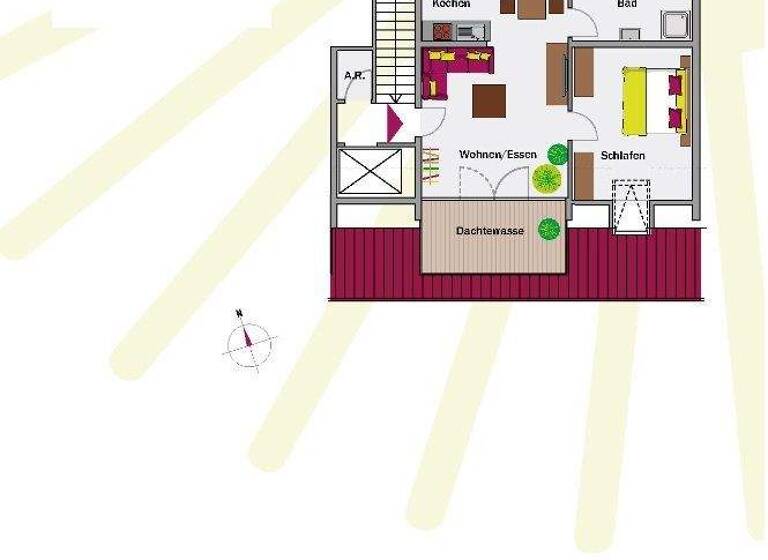 Wohnung zur Miete 870 € 2 Zimmer 63,1 m² 3. Geschoss frei ab 01.04.2026 Dr.-Georg-Teichtweier-Str. 11 Lengfeld Würzburg 97076