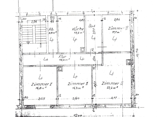 Wohnung zum Kauf 190.000 € 4 Zimmer 98,9 m² Kaiser-Friedrich-Straße 58 Südweststadt Pforzheim 75172
