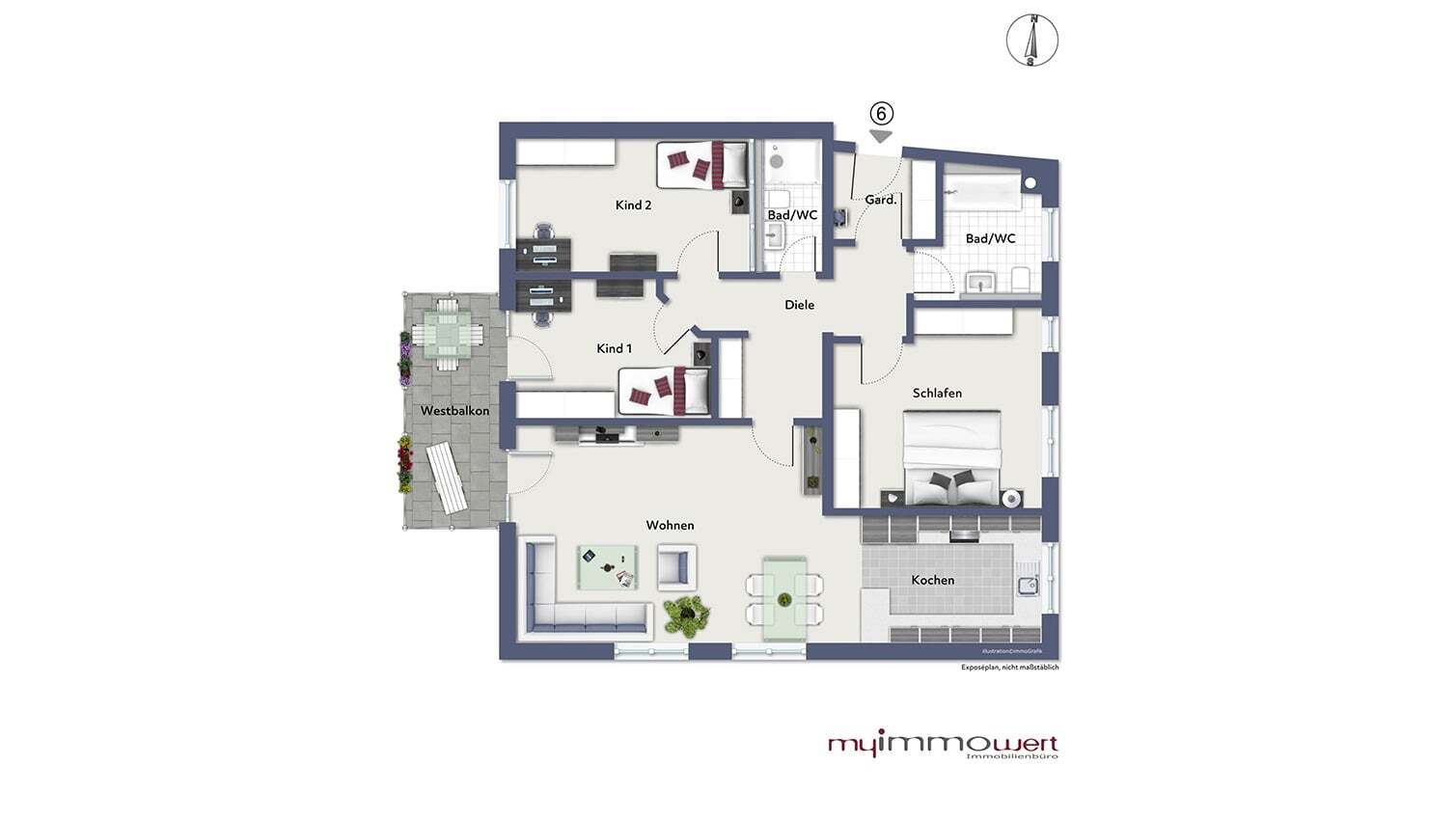 Wohnung zur Miete 1.972 € 4 Zimmer 116,4 m²<br/>Wohnfläche 2.<br/>Geschoss Eichenried Moosinning 85452