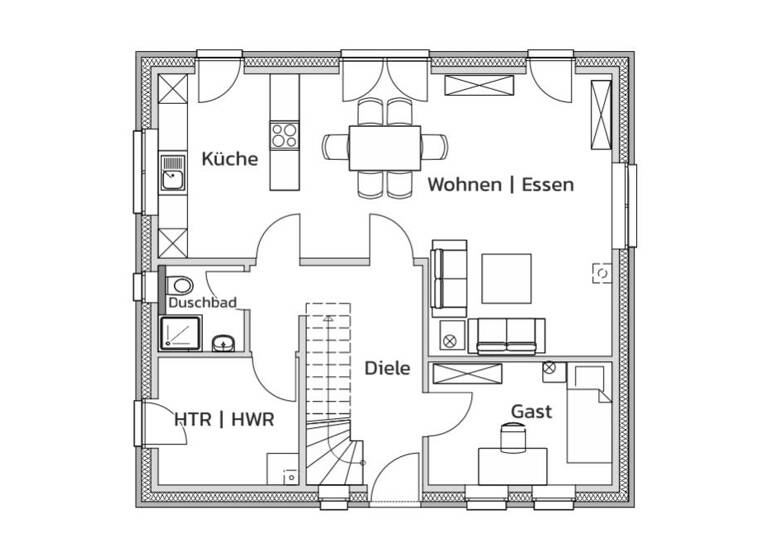 Einfamilienhaus zum Kauf provisionsfrei 492.190 € 5 Zimmer 126 m²<br/>Wohnfläche 593 m²<br/>Grundstück Sievershütten 24641