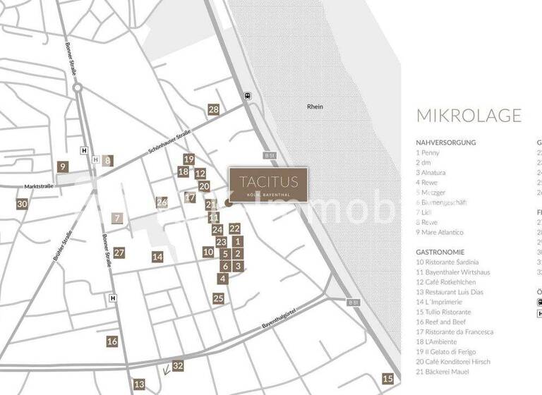 Wohnung zum Kauf - Erstbezug 975.900 € 3 Zimmer 121 m² 1. Geschoss Bayenthal Köln 50968