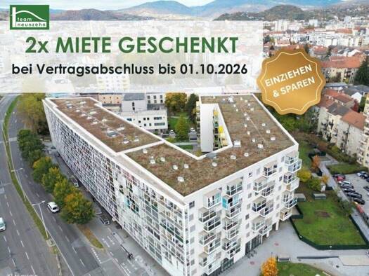 Wohnung zur Miete 550 € 2 Zimmer 45,1 m² Eggenberger Gürtel 73 Gries Graz 8020