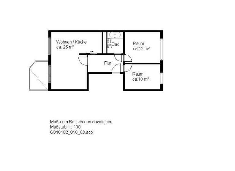 Wohnung zur Miete 335 € 3 Zimmer 57,7 m² 5. Geschoss Weißenfelser Str. 50 Silberhöhe Halle (Saale) 06132