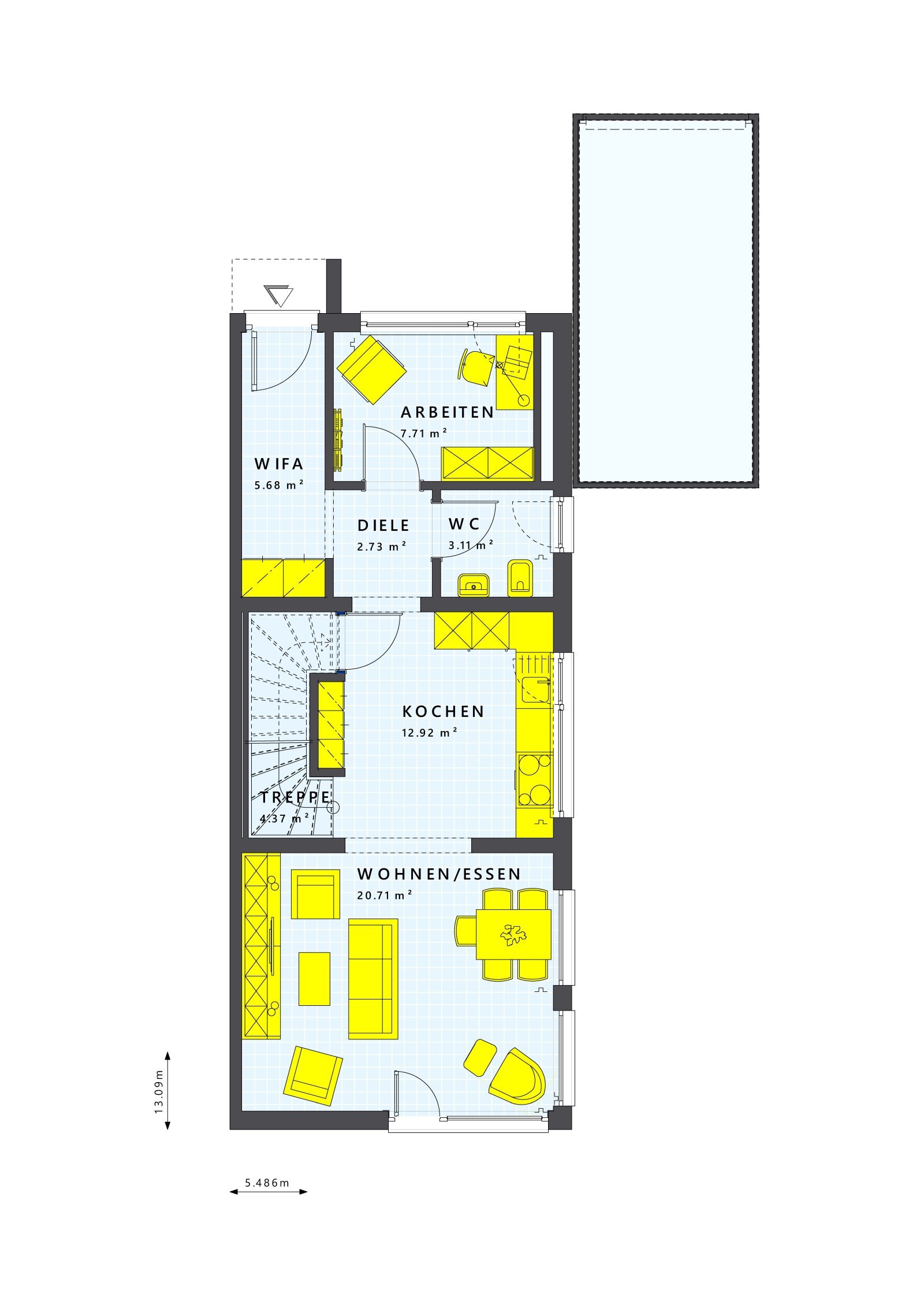 Doppelhaushälfte zum Kauf provisionsfrei 508.748 € 3 Zimmer 117 m²<br/>Wohnfläche 370 m²<br/>Grundstück Hösbach Hösbach 63768