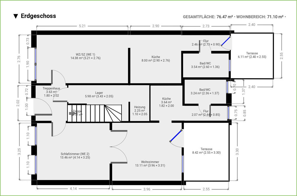 Mehrfamilienhaus zum Kauf 819.000 € 9 Zimmer 206 m²<br/>Wohnfläche 194 m²<br/>Grundstück Friedrichstadt 25840