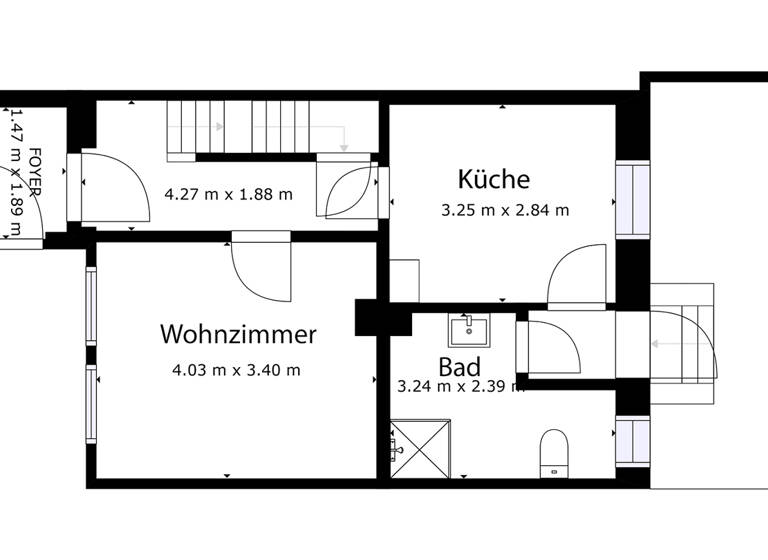 Reihenmittelhaus zur Miete 500 € 3 Zimmer 70 m² 122 m² Grundstück Susenburg Rübeland 38889
