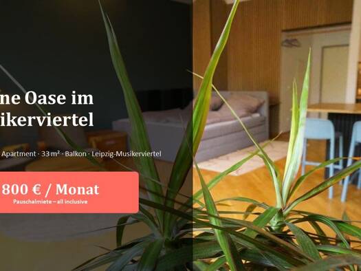 Studio zur Miete 450 € 1 Zimmer 33 m² Geschoss 3/4 frei ab 01.09.2026 Floßplatz 30 Zentrum-Süd Mitte 04107