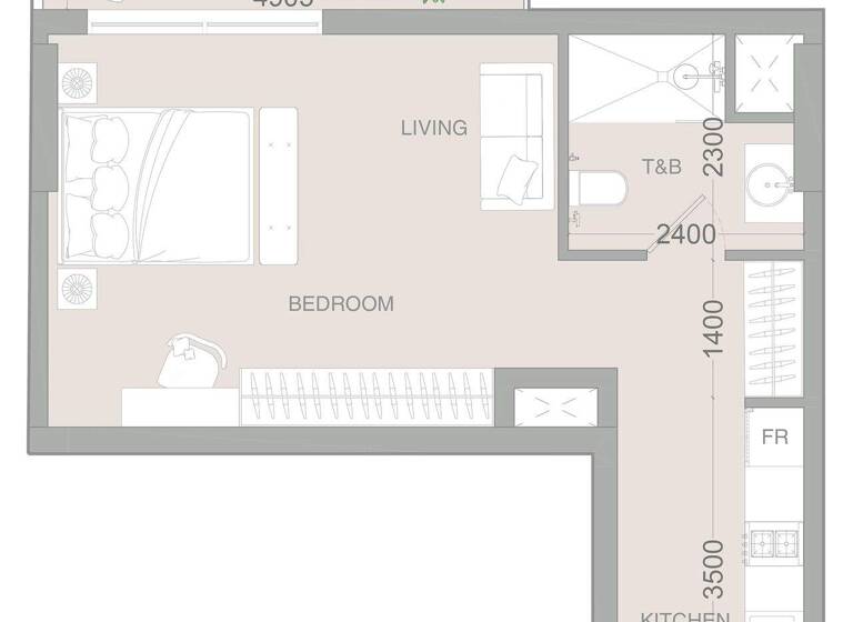 Wohnung zum Kauf provisionsfrei 200.663 € 2 Zimmer 47 m² Dubai 00000