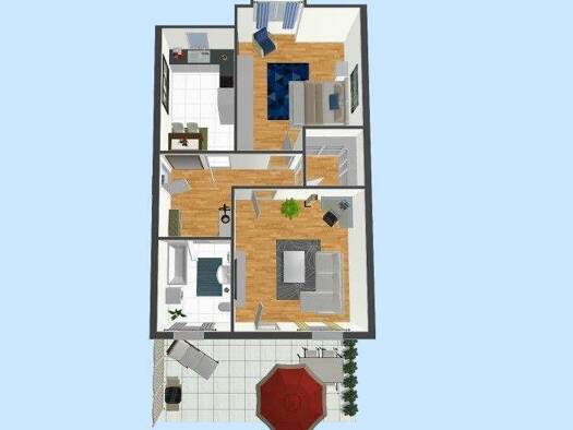 Wohnung zur Miete 650 € 2 Zimmer 97 m² 3. Geschoss frei ab sofort Kirchstraße 1 Zella-Mehlis 98544