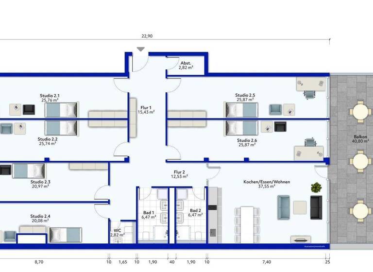 WG-Zimmer zum Kauf 711.000 € 7 Zimmer 247 m² Süd Ludwigsburg 71638