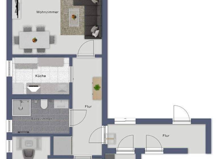 Wohnung zur Miete 830 € 2 Zimmer 62 m² 2. Geschoss Richard-Wagner-Straße 35 Neuburg Neuburg an der Donau 86633
