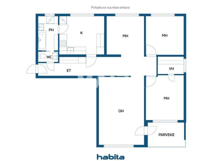 Studio zum Kauf 67.000 € 4 Zimmer 92,5 m² 5. Geschoss Ala-Tonttilankatu 6 Lahti 15170