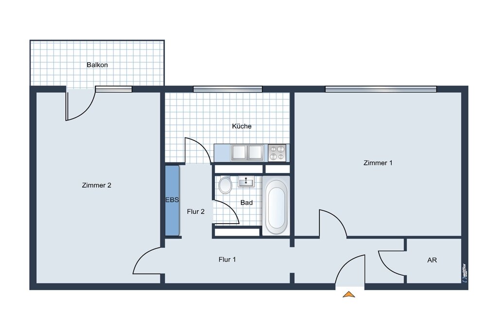 Wohnung zum Kauf 429.000 € 2 Zimmer 61,5 m²<br/>Wohnfläche 8.<br/>Geschoss ab sofort<br/>Verfügbarkeit Singerstraße 113 Mitte Berlin 10179