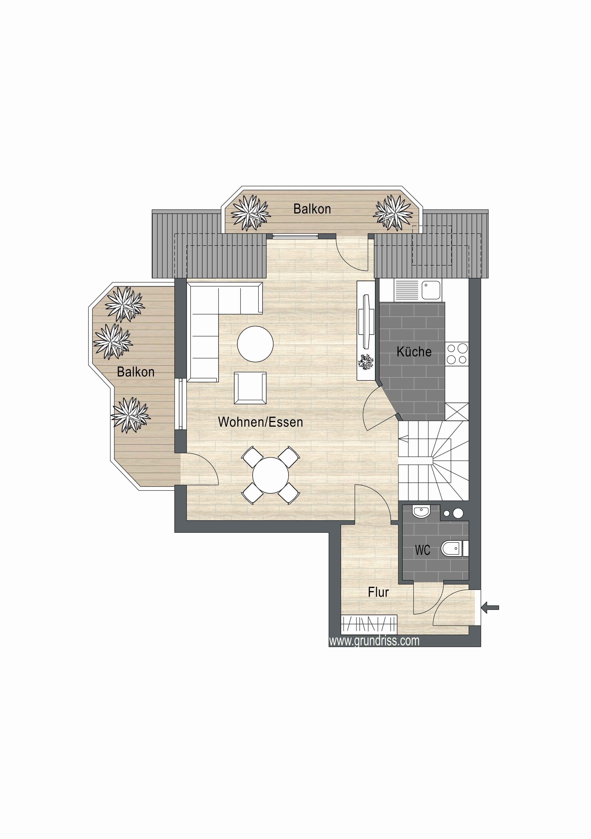 Maisonette zum Kauf 279.000 € 2,5 Zimmer 88 m²<br/>Wohnfläche 2.<br/>Geschoss Barsbüttel Barsbüttel 22885