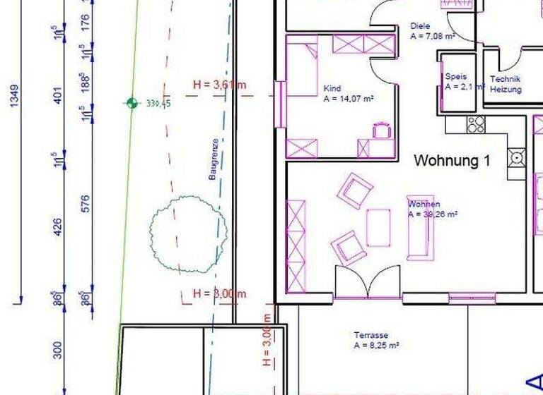 Wohnung zur Miete - Erstbezug 975 € 3 Zimmer 88,5 m² 1. Geschoss frei ab 01.06.2026 Aufroth Kirchroth 94356