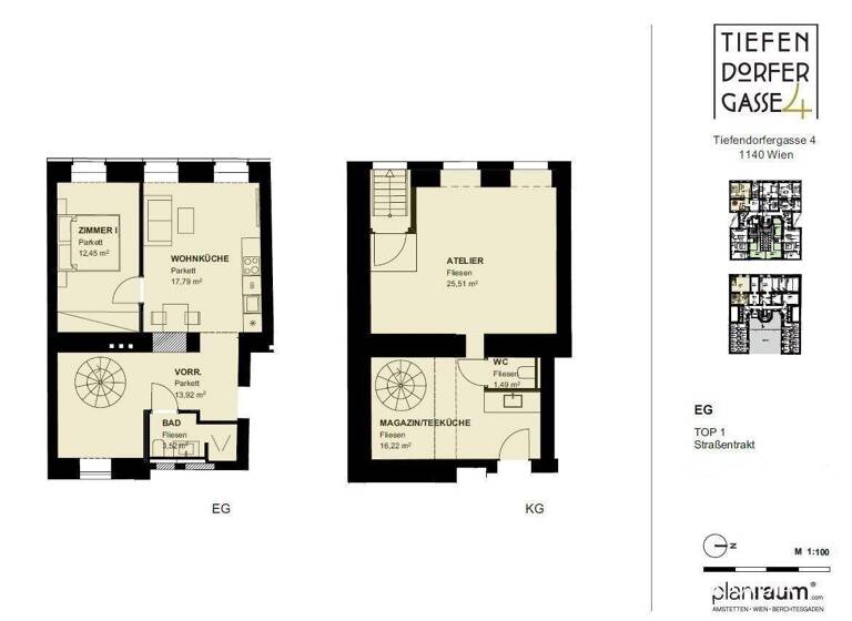 Wohnung zum Kauf - Erstbezug 420.000 € 3 Zimmer 93 m² EG Wien 1140