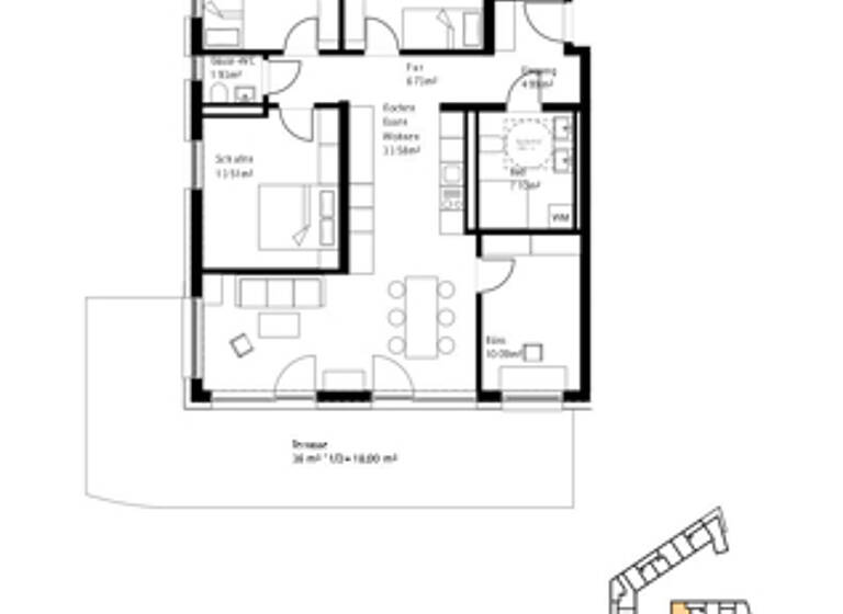 Wohnung zum Kauf 710.000 € 5 Zimmer 117 m² EG Burghausen 84489