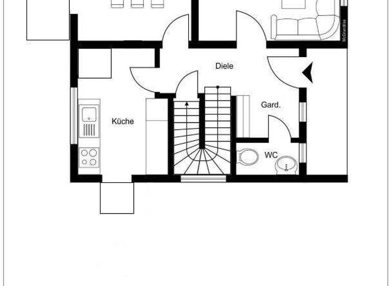 Doppelhaushälfte zum Kauf 202.000 € 5 Zimmer 98 m² 425 m² Grundstück Eckenerstraße 10a Innenstadt Detmold 32756