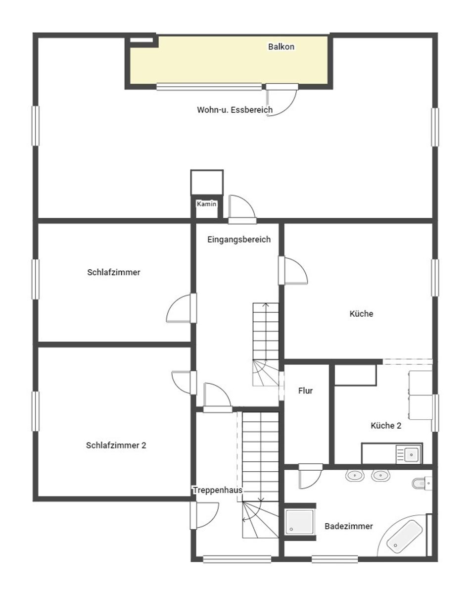 Wohnung zum Kauf 152.000 € 4 Zimmer 124,1 m²<br/>Wohnfläche 2.<br/>Geschoss Hirstein Namborn 66640