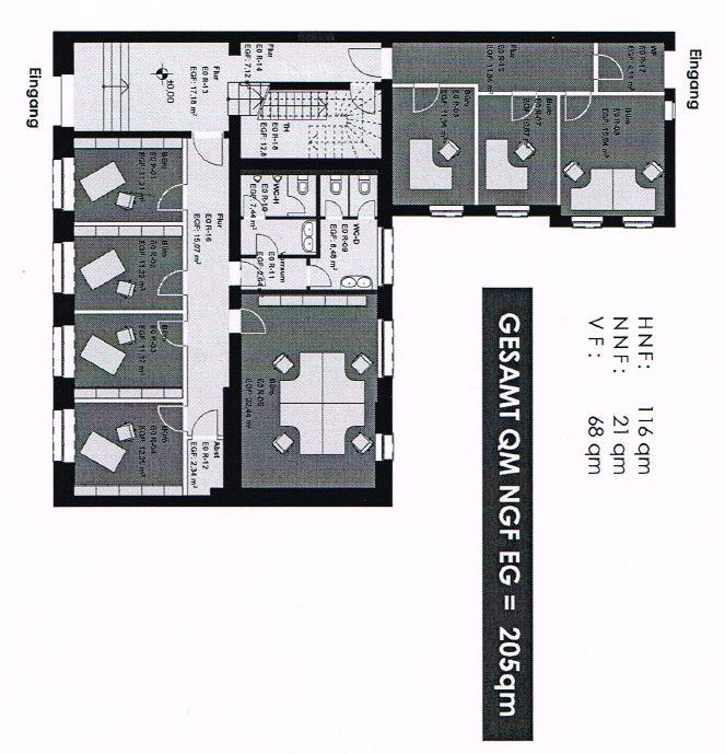 Bürofläche zur Miete provisionsfrei 8,80 € 213 m²<br/>Bürofläche ab 213 m²<br/>Teilbarkeit Altstadt - Mitte Oberhausen 46045