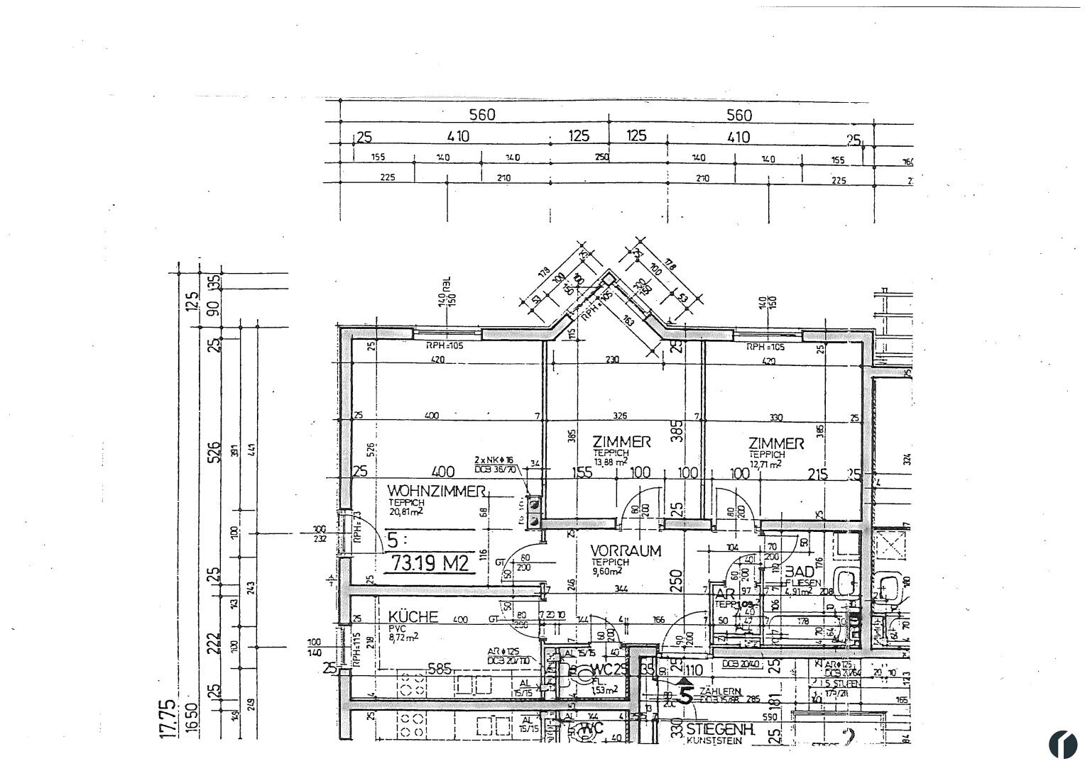 Wohnung zum Kauf 220.000 € 3 Zimmer 73 m²<br/>Wohnfläche 1.<br/>Geschoss Langenrohr 3442