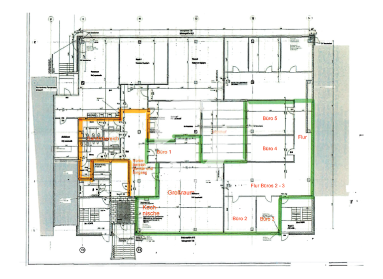Büro zur Miete provisionsfrei 13,90 € 327 m² Bürofläche teilbar ab 327 m² Möhringen Stuttgart, Möhringen 70567