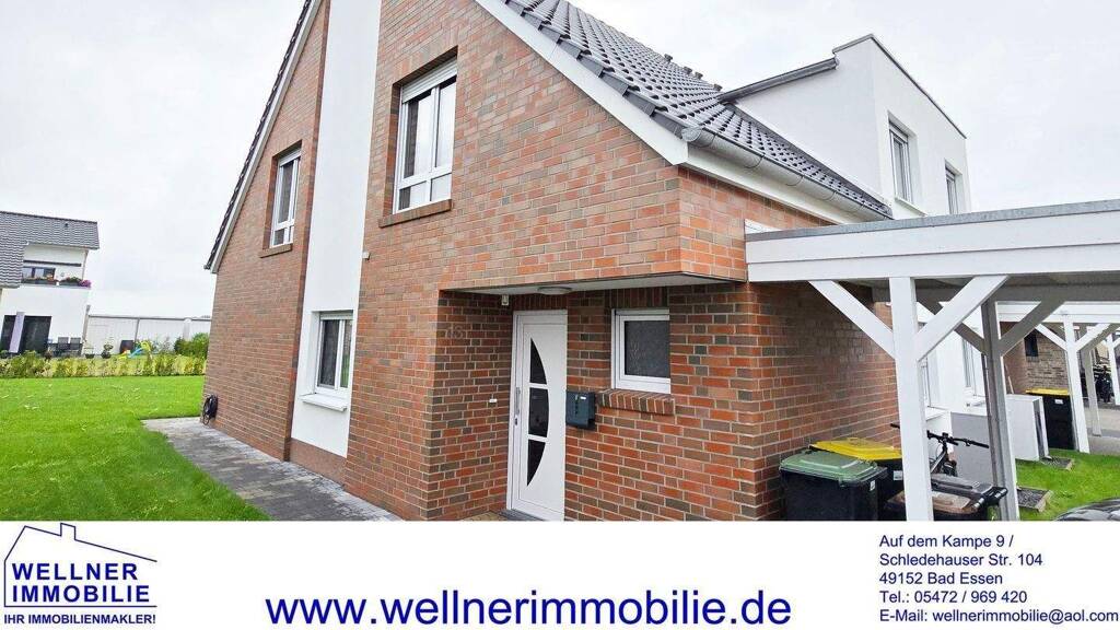 Doppelhaushälfte zur Miete 1.200 € 4 Zimmer 127 m² 396 m² Grundstück frei ab 01.04.2026 Stettinstr. 13a Bohmte 49163