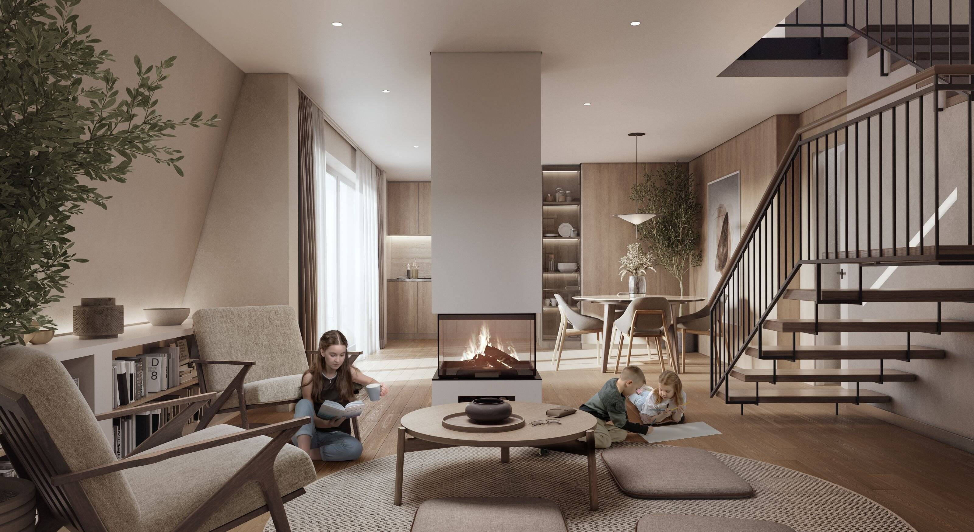 DG-Maisonettewohnung mit eigenem Dachgarten - Neubauprojekt mit Blick über Leipzig, KfW 40 – Leipzig – Vorschaubild 6