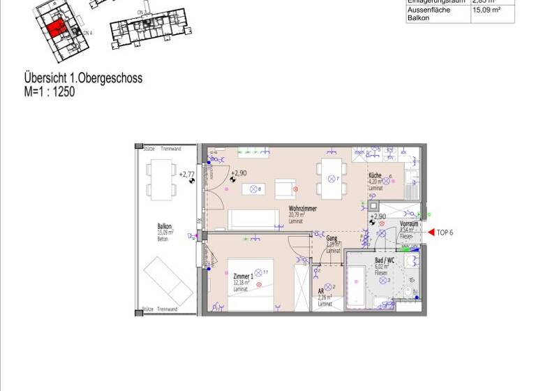 Wohnung zum Kauf - Erstbezug 197.092 € 2 Zimmer 51,2 m² 1. Geschoss frei ab 01.09.2026 Elisabeth Bollenberger - Gasse Wiener Neustadt 2700
