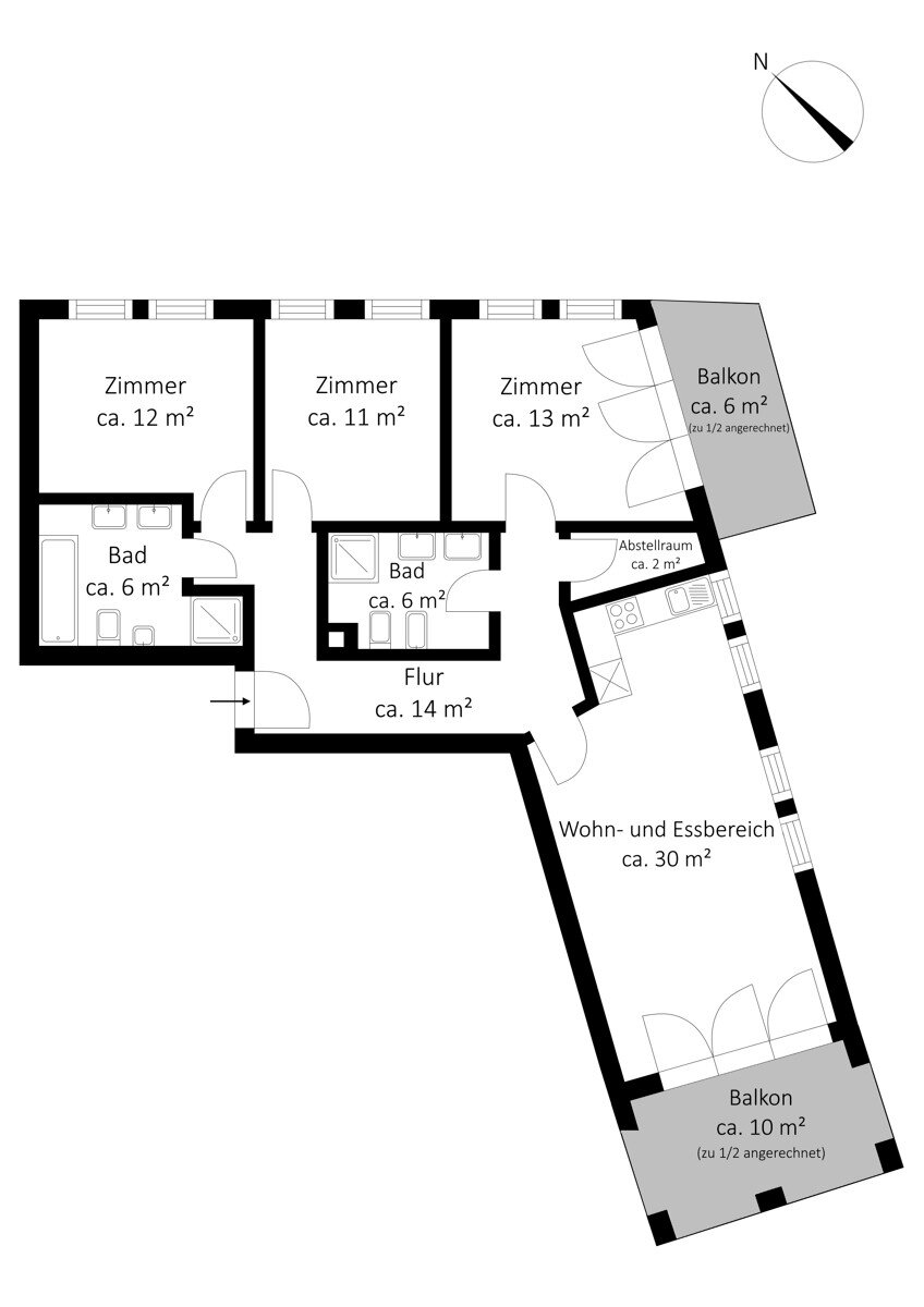 Wohnung zur Miete 1.600 € 4 Zimmer 101 m²<br/>Wohnfläche 01.03.2025<br/>Verfügbarkeit Binz Rügen 18609