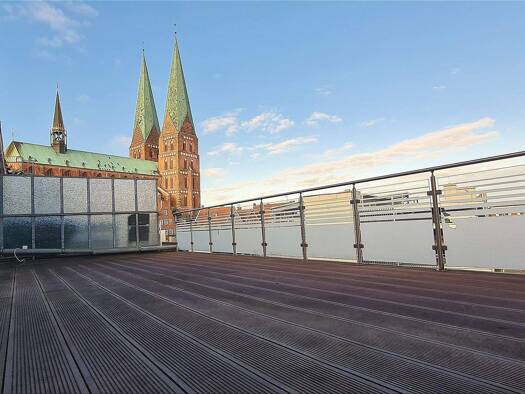 Terrassenwohnung zur Miete 2.450 € 4 Zimmer 205 m² 2. Geschoss frei ab sofort Breite Straße 48 Innenstadt Lübeck 23552
