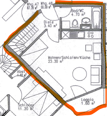 Maisonette zur Miete 490 € 2 Zimmer 58,7 m²<br/>Wohnfläche 4.<br/>Geschoss 01.04.2025<br/>Verfügbarkeit Steinbruchweg 5 Böllberg / Wörmlitz Halle (Saale) 06128