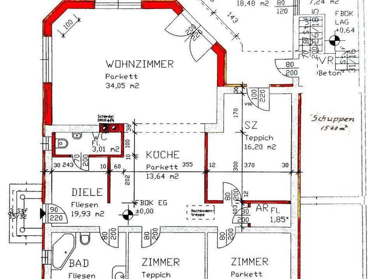 Bungalow zum Kauf 595.000 € 4 Zimmer 129,9 m² 538 m² Grundstück Feldgasse 22 Tribuswinkel 2512