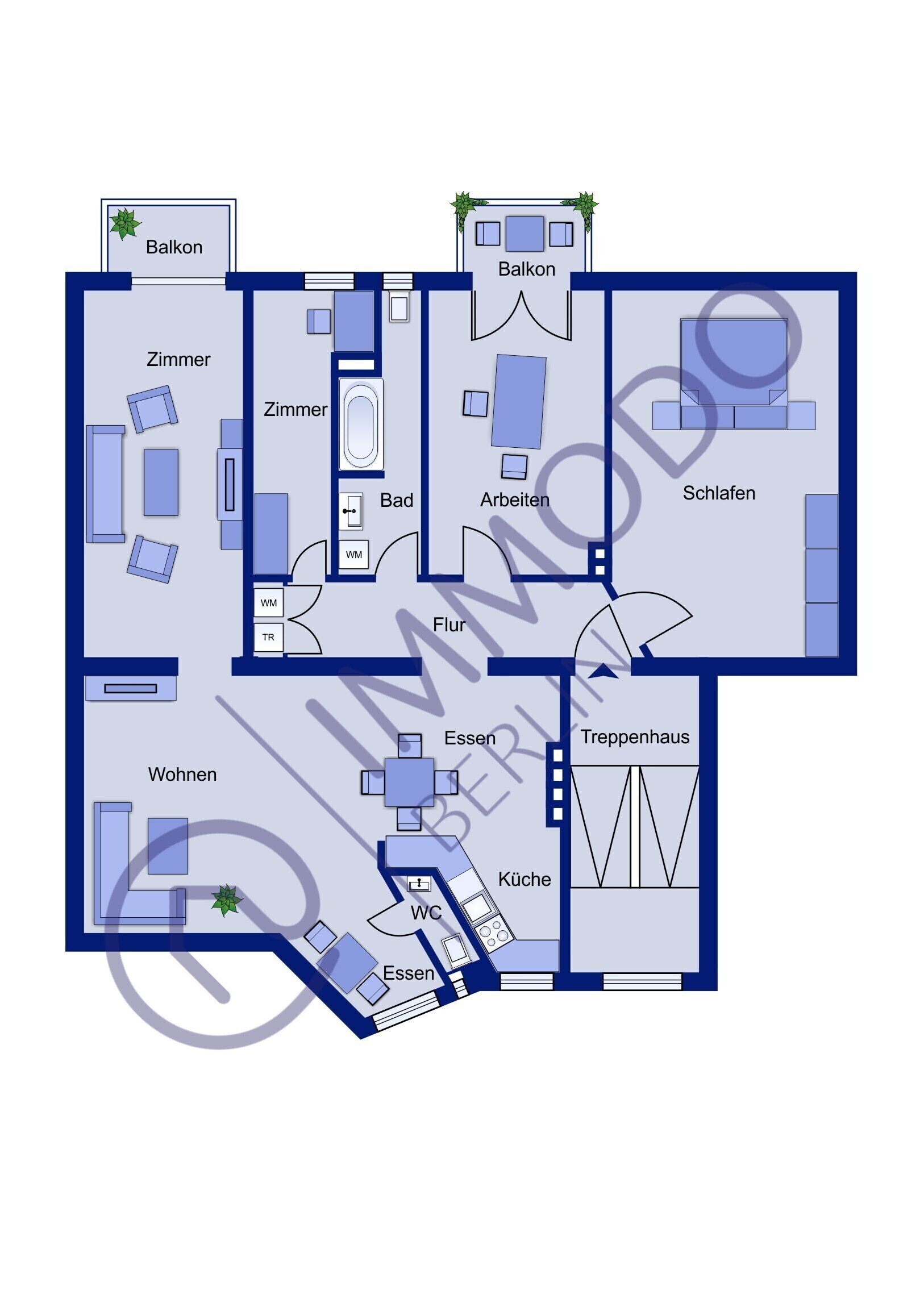 Wohnung zum Kauf 605.000 € 5 Zimmer 136 m²<br/>Wohnfläche 3.<br/>Geschoss Reinickendorf Berlin 13407