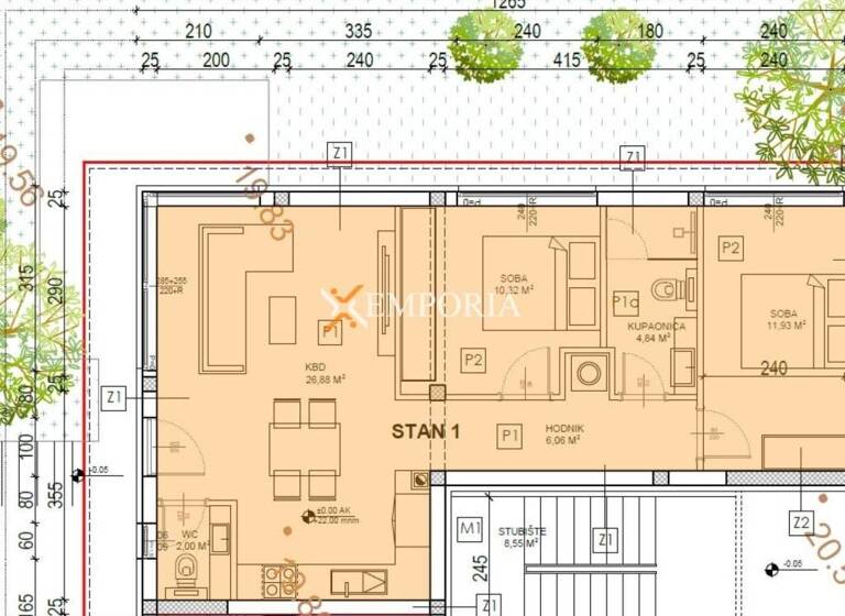 Wohnung zum Kauf 265.720 € 3 Zimmer 76 m² Sveti Filip i Jakov