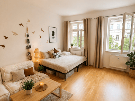 Studio zum Kauf provisionsfrei als Kapitalanlage geeignet 99.500 € 1 Zimmer 36,2 m² Mockau-Nord Leipzig 04357