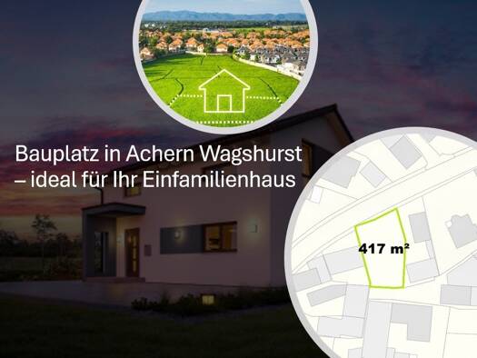 Grundstück zum Kauf provisionsfrei 207.142 € 416 m² Grundstück Wagshurst Achern 77855