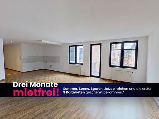 Wohnung zur Miete - Erstbezug 559 € 3 Zimmer 92,3 m² 3. Geschoss frei ab 01.10.2026 Querstraße 30 Eisenach Eisenach 99817
