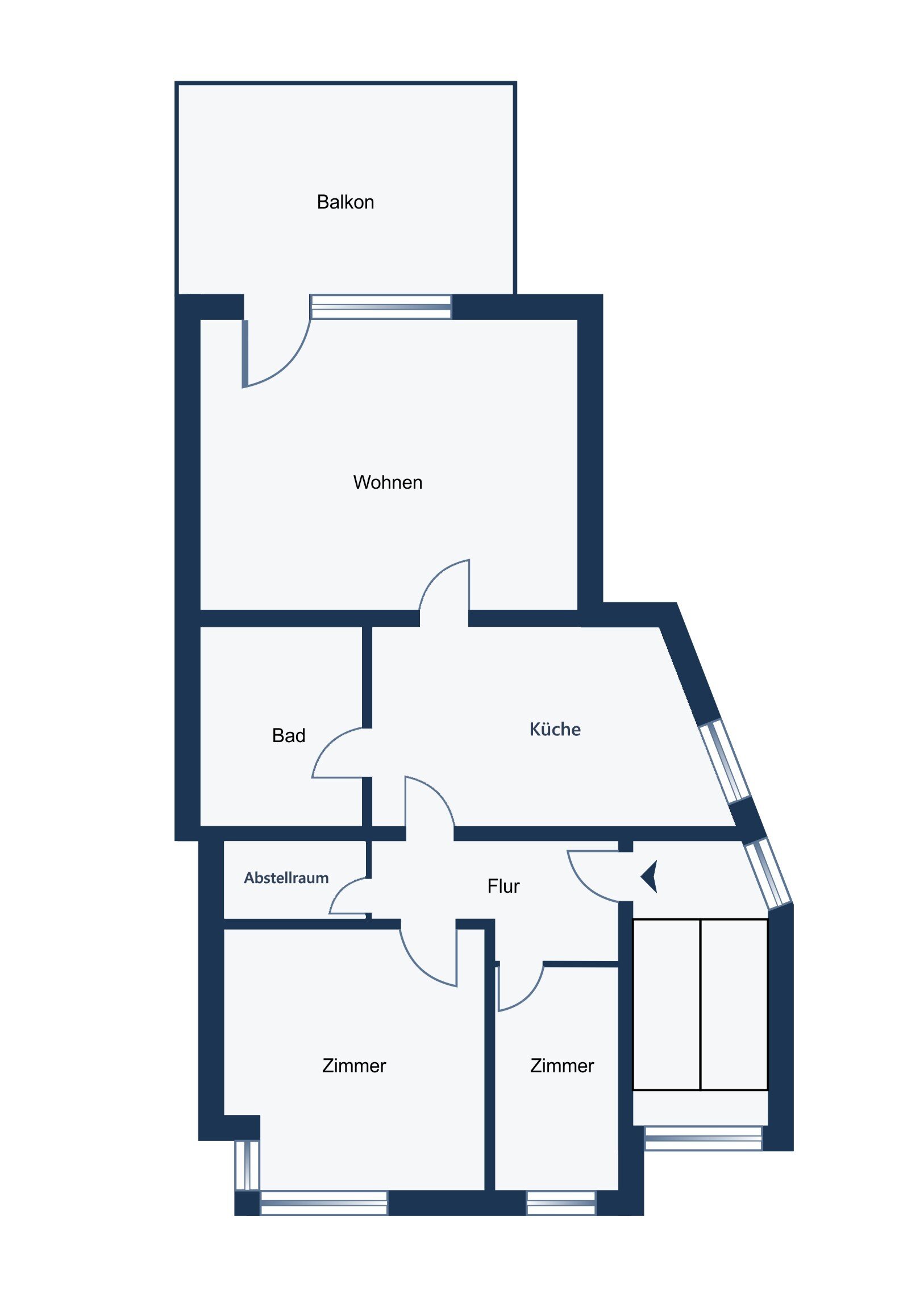 Wohnung zum Kauf 350.000 € 3 Zimmer 94,8 m²<br/>Wohnfläche EG<br/>Geschoss Hohetor Braunschweig 38118