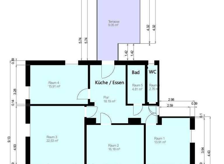 Wohnung zum Kauf 369.000 € 4 Zimmer 103,3 m² EG Lauf Lauf an der Pegnitz 91207