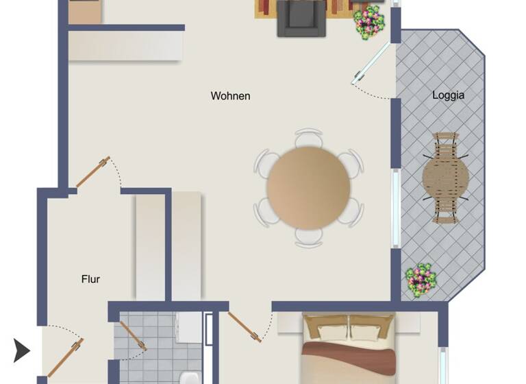 Wohnung zum Kauf 91.250 € 2 Zimmer 77,3 m² 3. Geschoss Gräfenhainichen 06773