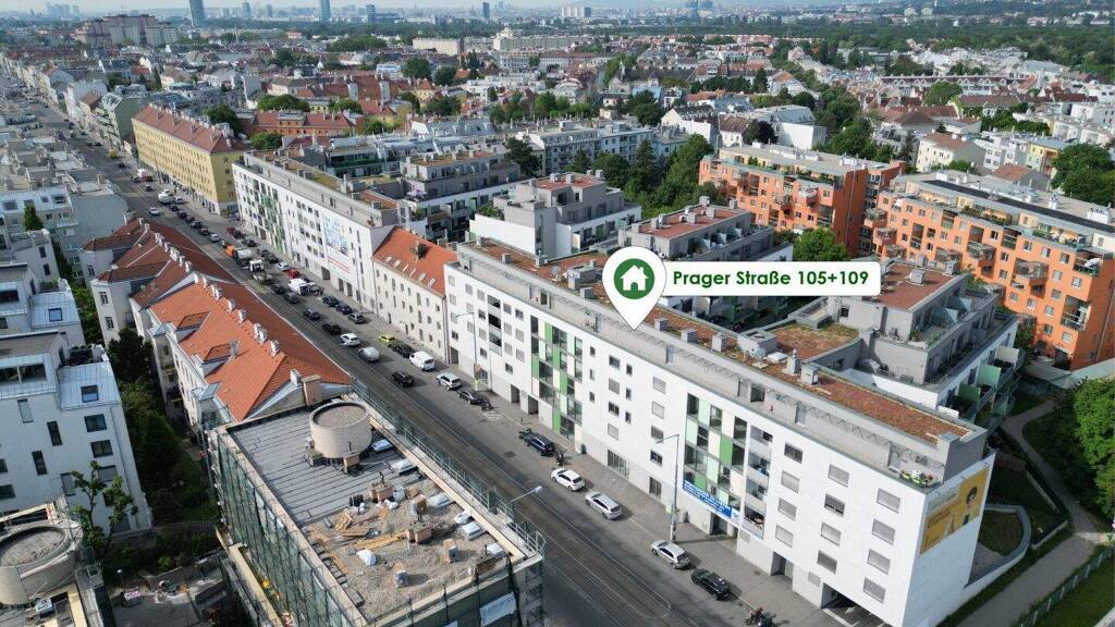 Wohnung zur Miete 639 € 2 Zimmer 38,8 m² 5. Geschoss frei ab sofort Prager Straße 105 + 109 Wien 1210