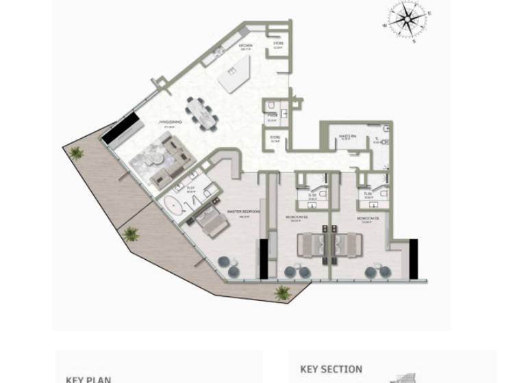 Wohnung zum Kauf 3.711.650 € 5 Zimmer 299,4 m² Dubai