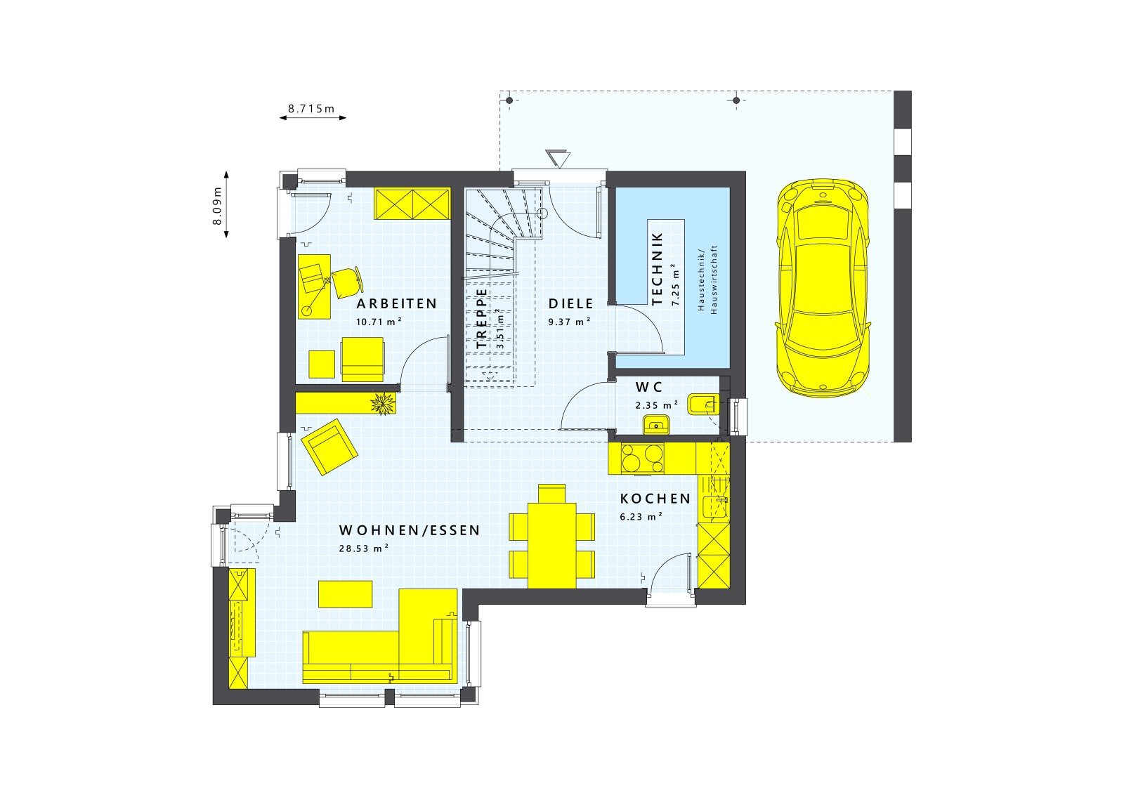 Einfamilienhaus zum Kauf 472.195 € 4 Zimmer 116 m²<br/>Wohnfläche 829 m²<br/>Grundstück Stockhausen Stockhausen 99817