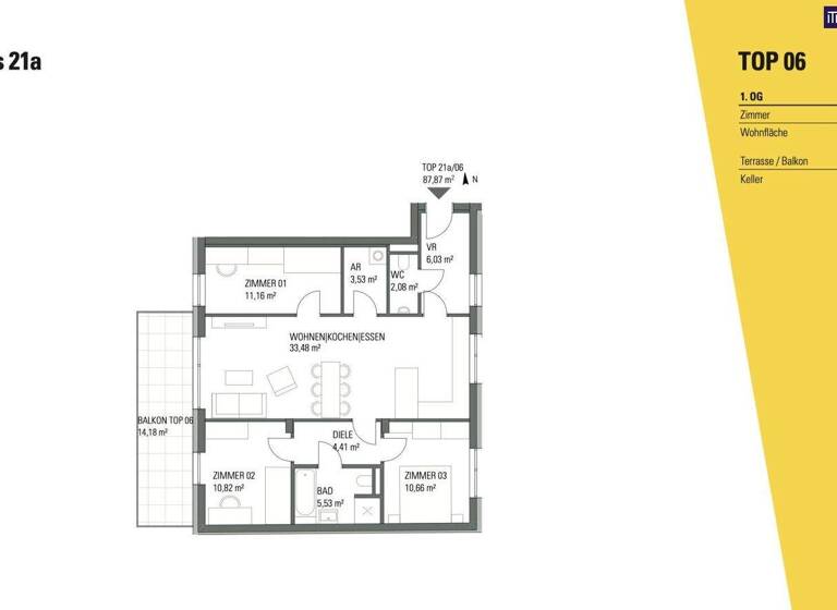 Wohnung zum Kauf - Erstbezug provisionsfrei 429.000 € 3 Zimmer 88 m² 2. Geschoss Andritz Graz 8045