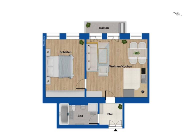 Wohnung zum Kauf 159.000 € 2 Zimmer 50,6 m² 2. Geschoss Löbtau-Nord Dresden 01159