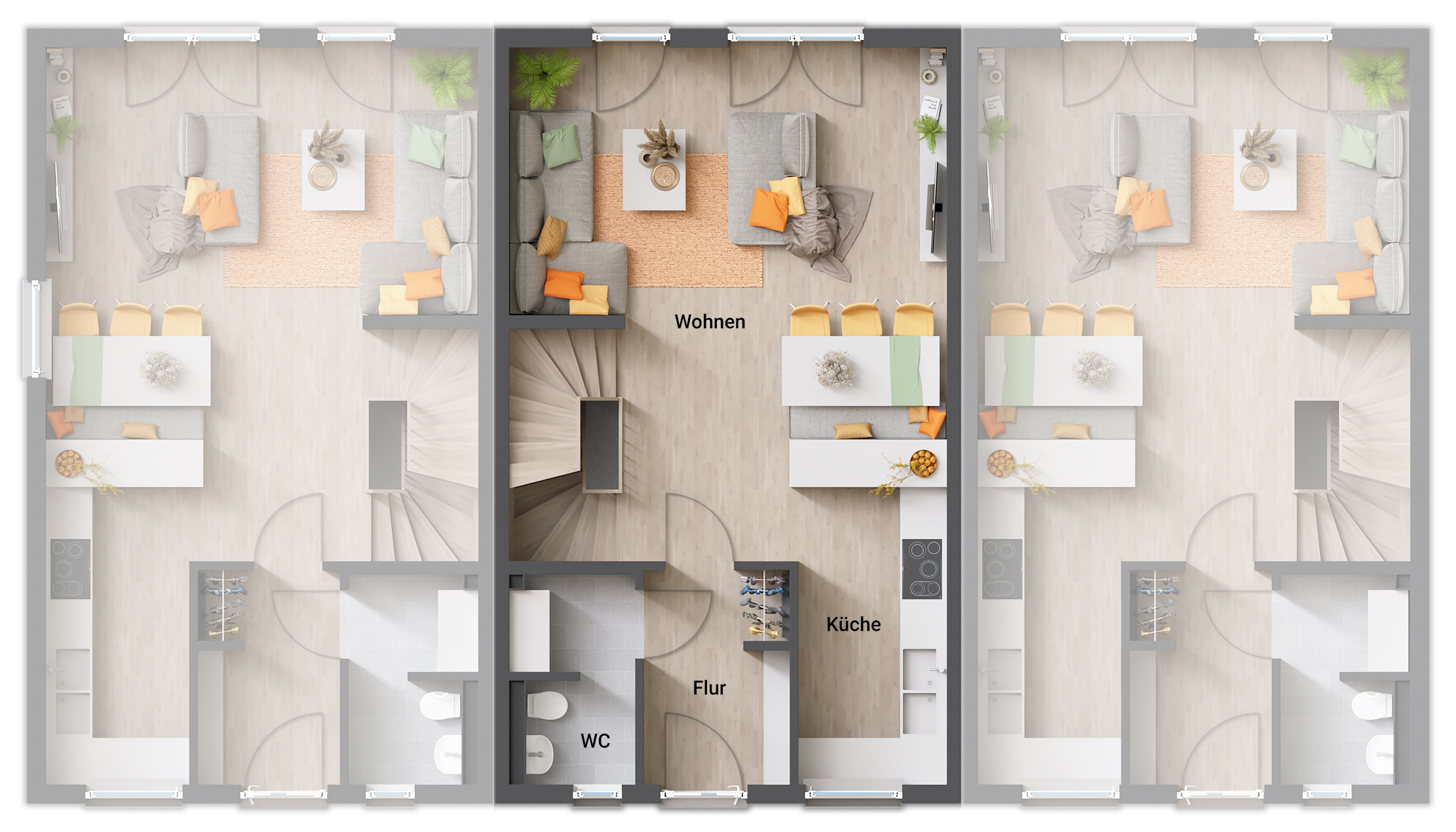 Reihenmittelhaus zum Kauf 693.792 € 6 Zimmer 125 m²<br/>Wohnfläche 147 m²<br/>Grundstück Altaubing München 81243