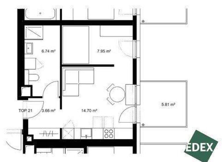 Terrassenwohnung zum Kauf - Erstbezug 216.100 € 1,5 Zimmer 33,1 m² 2. Geschoss Khekgasse Wien 1230
