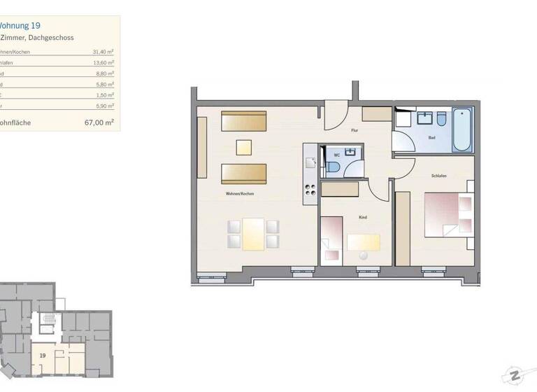 Wohnung zum Kauf provisionsfrei 429.000 € 2,5 Zimmer 67 m² Blasewitz Dresden 01277